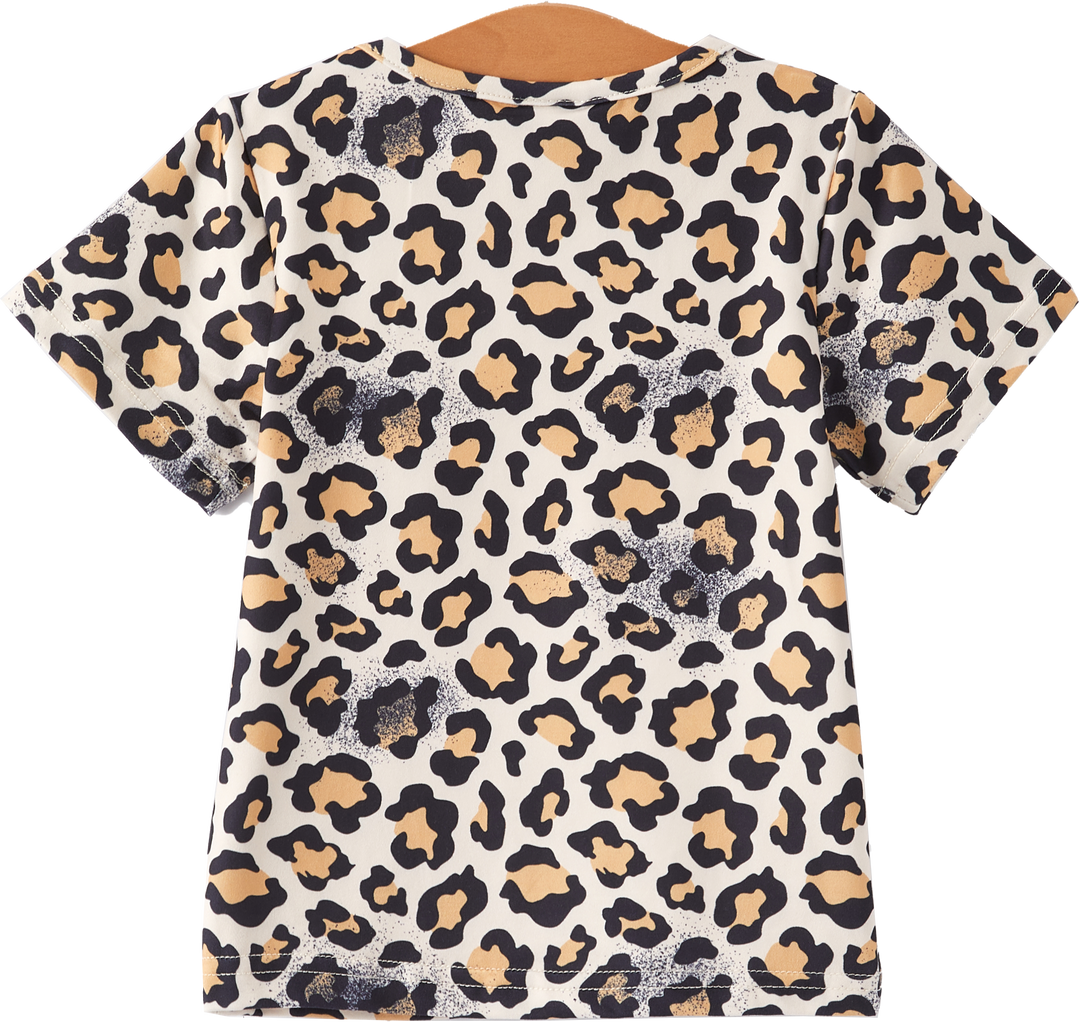 Baby Girl  Bleached Short Sleeve T-shirt Top