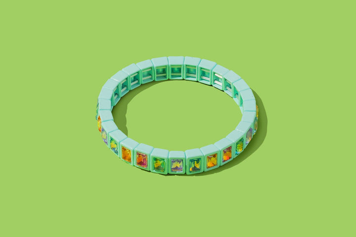 Taylor Elliott Designs - Enamel Stretch Bracelet - Small Gems - Penelope -