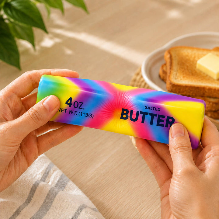 Rainbow Butter Squishy Toy Set – Slow-Rise Fidget Toy