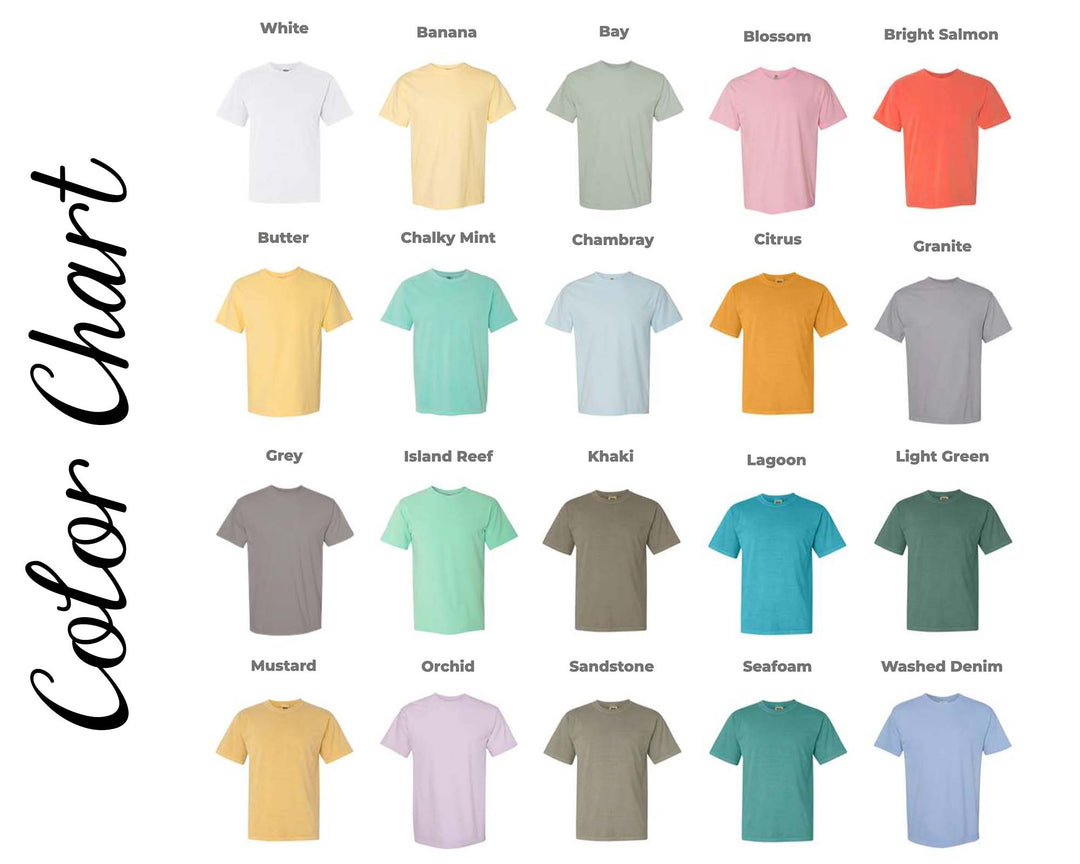 Print The Dream - Comfort Colors Shirts, Unisex Heavyweight Tees, LIGHT Colors