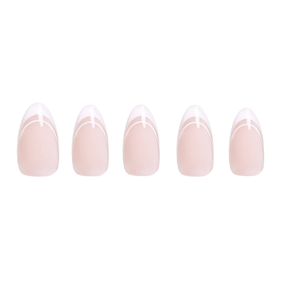 Glamnetic - Paris Press-On Nails | Classic French Tip Short Almond