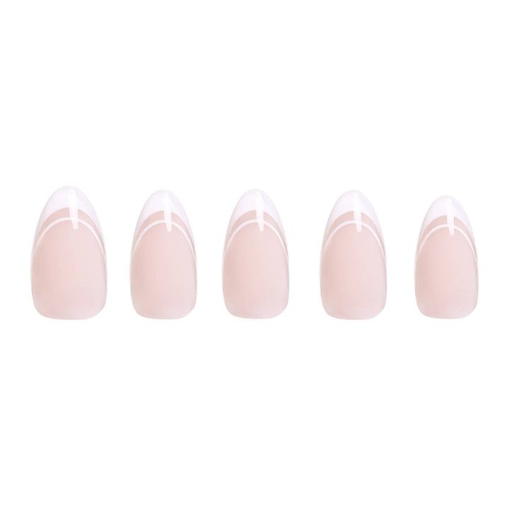 Glamnetic - Paris Press-On Nails | Classic French Tip Short Almond