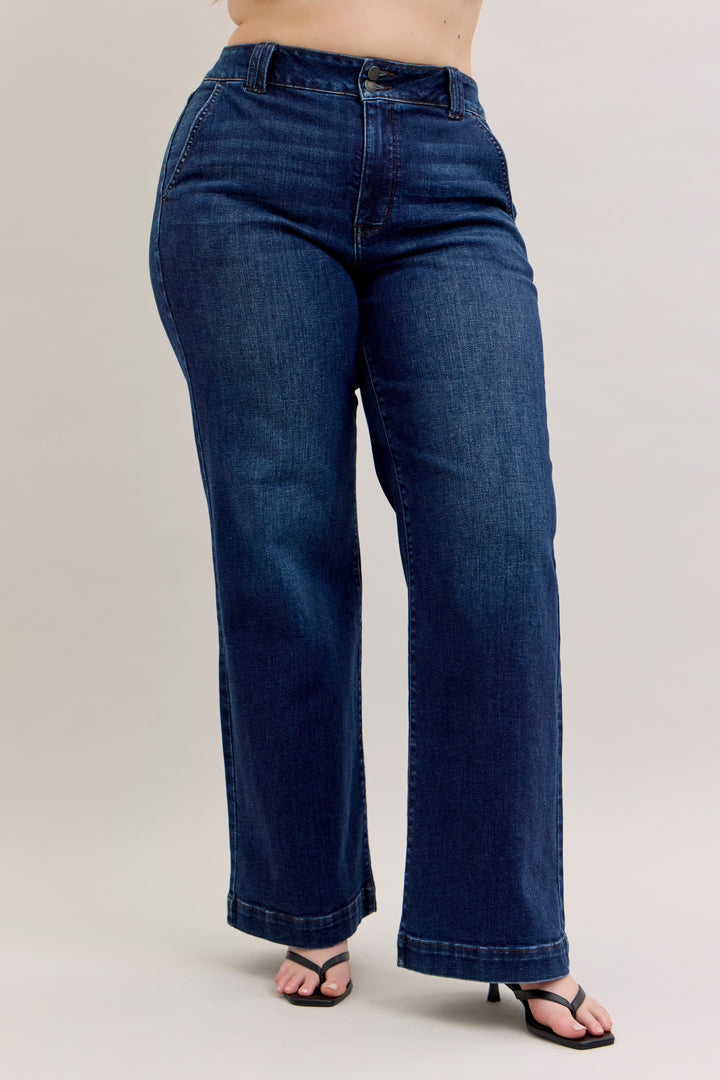JUDY BLUE HW Trouser Wide Leg