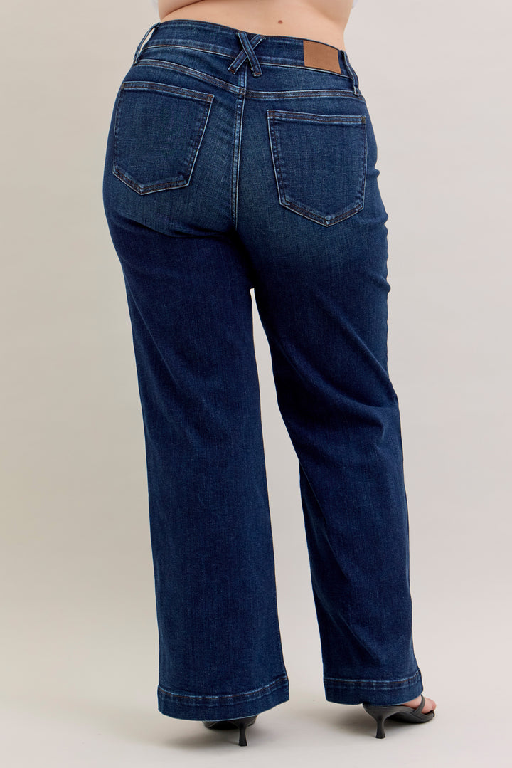 JUDY BLUE HW Trouser Wide Leg