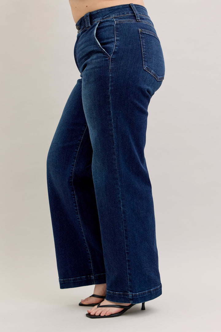JUDY BLUE HW Trouser Wide Leg