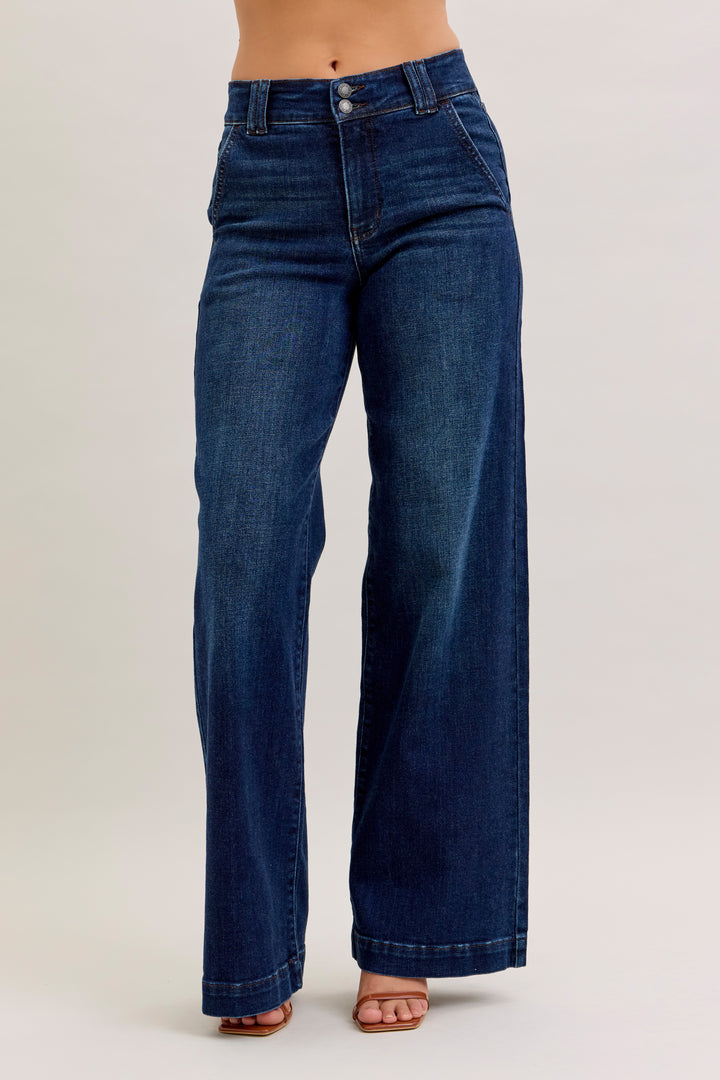 JUDY BLUE HW Trouser Wide Leg