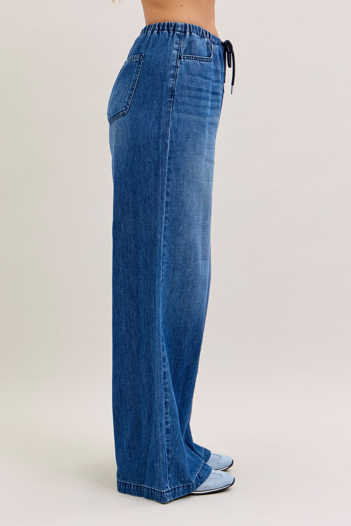 JUDY BLUE HW Featherweight Palazzo