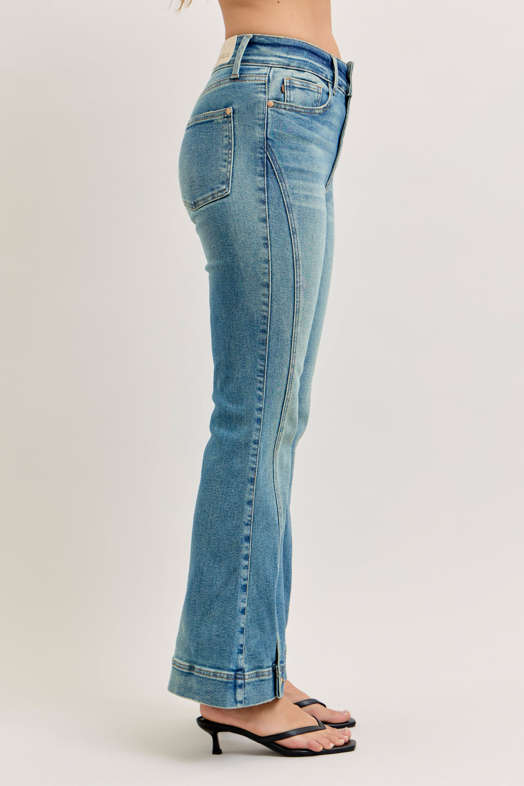 Judy Blue HW Vintage Wash Flare