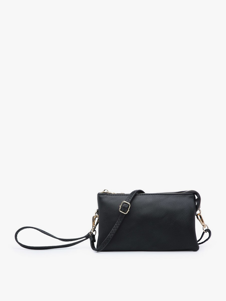 Jen &amp; Co. - Riley Monogrammable 3 Compartment Crossbody/Wristlet | M013