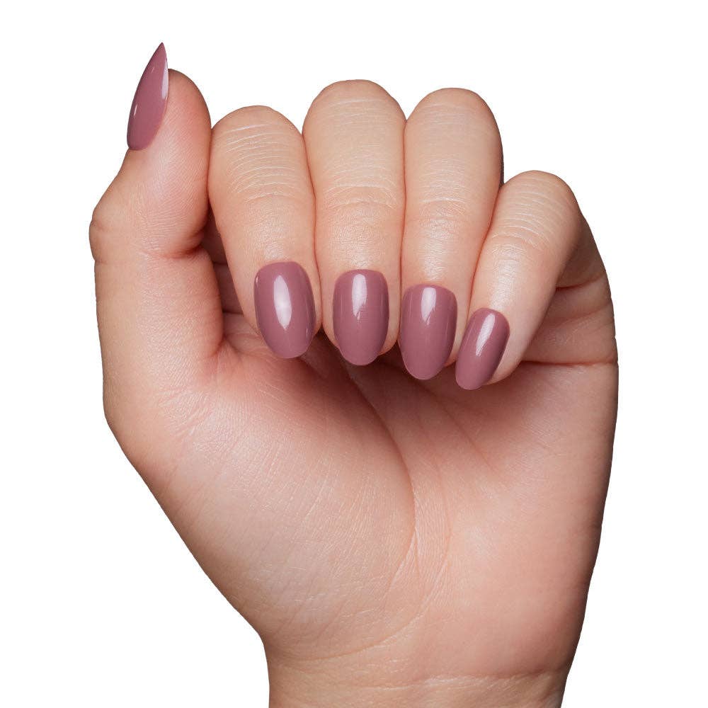 Glamnetic - Fall Mauve Press-On Nails | Fall Solids | Short Oval