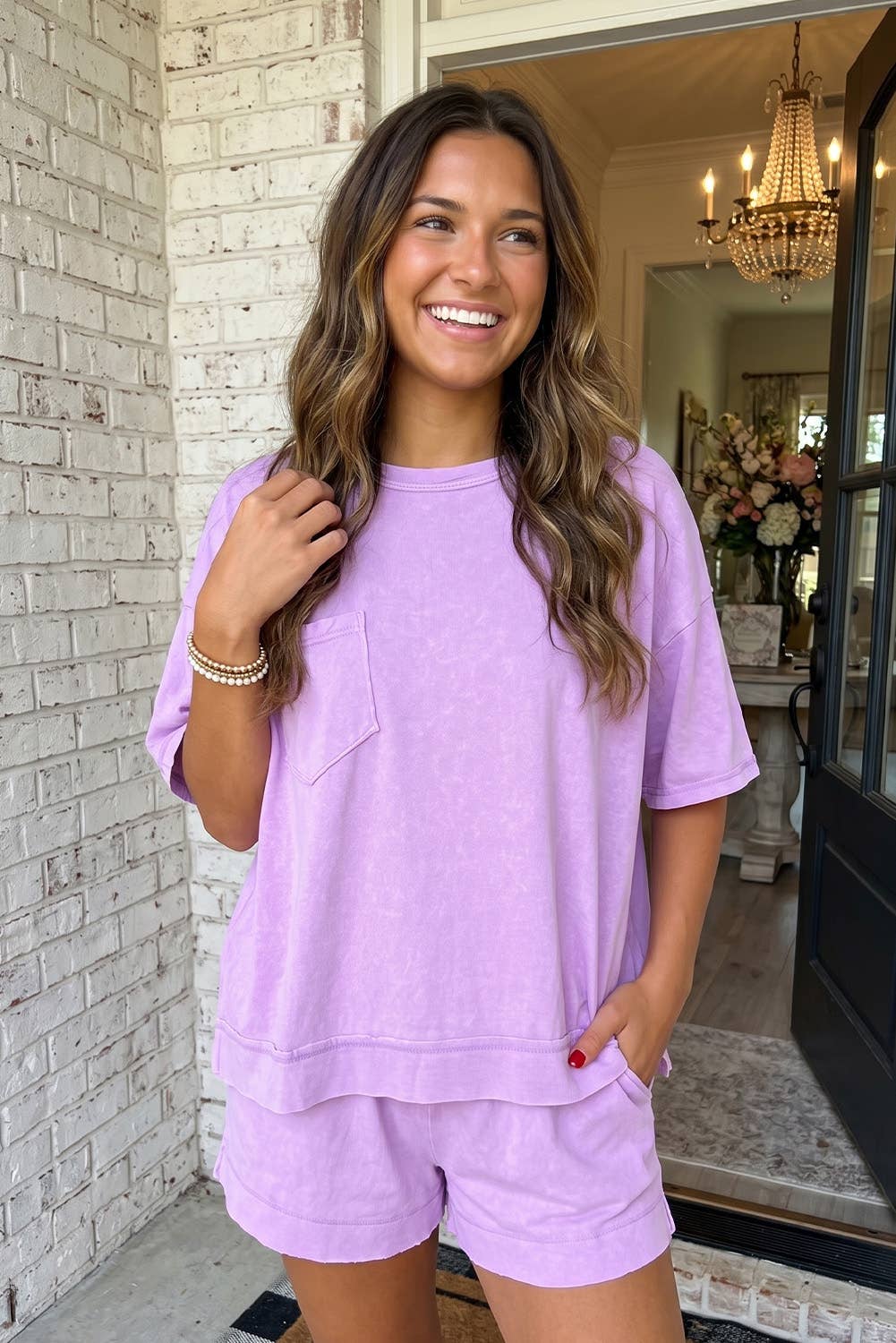 Patch Pocket Oversized Loungewear Set
