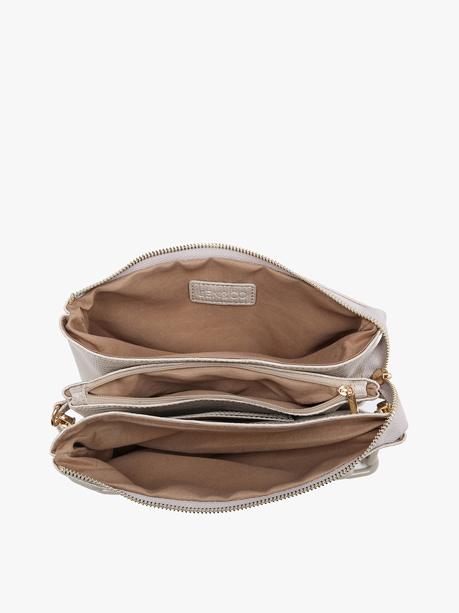 Jen &amp; Co. - Izzy Lizard Crossbody Bag – Chain Strap | M2056LZ