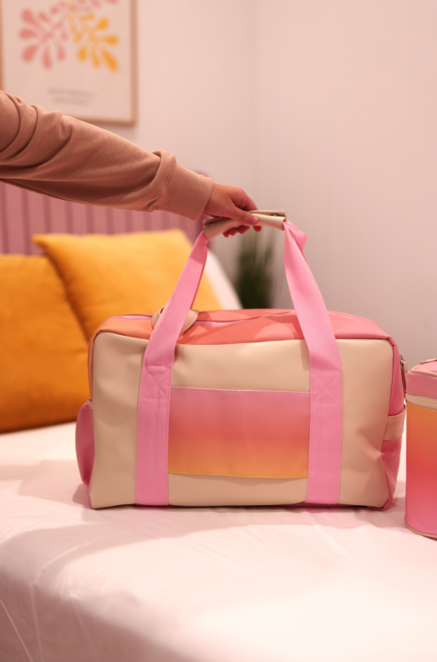 Jadelynn Brooke - Duffle Bag – Sunset Gradient – Pink/Coral/Orange