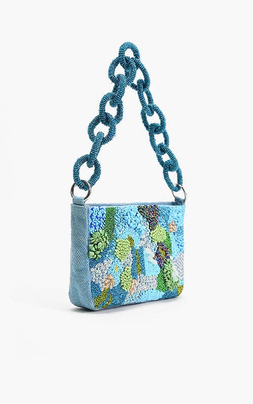 America &amp; Beyond - Blue Lagoon Glam Shoulder Bag