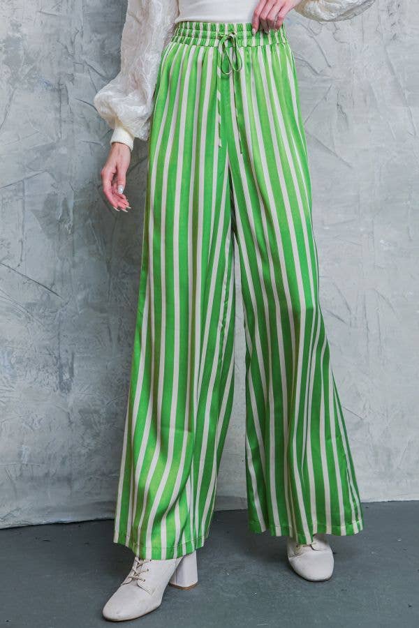 FLYING TOMATO - A printed satin pant - IP8081