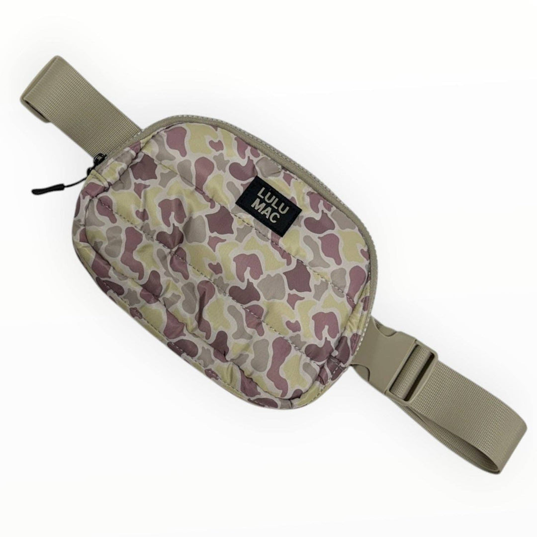 Puffer Belt Bag- Light Camo