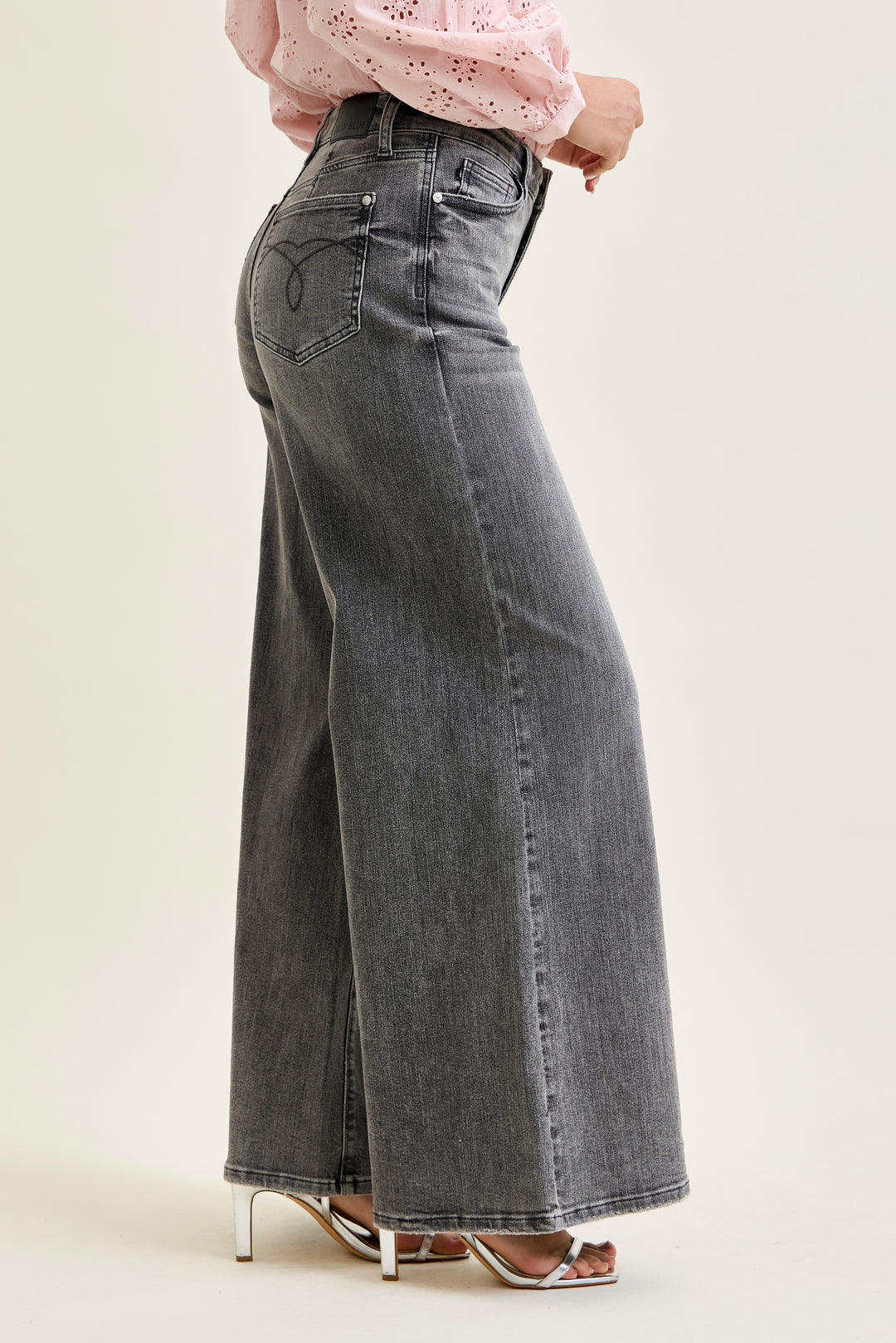 JUDY BLUE  MR Palazzo Split Back Yoke