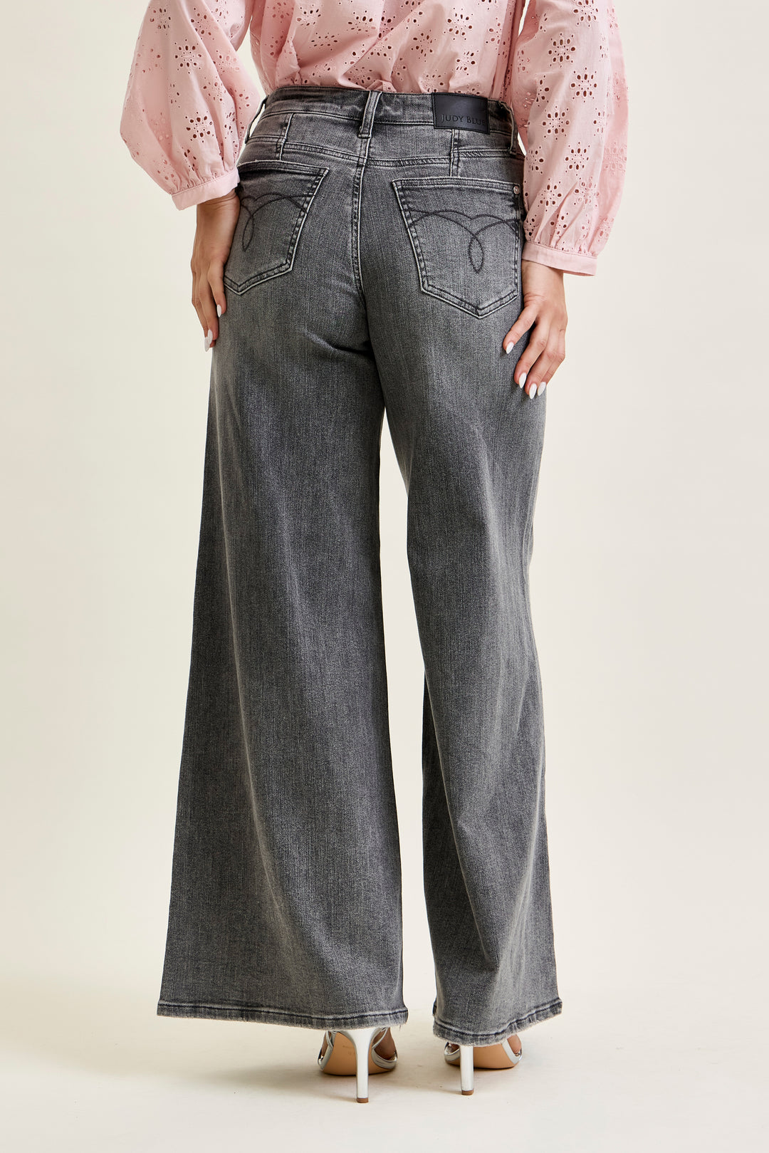 JUDY BLUE  MR Palazzo Split Back Yoke