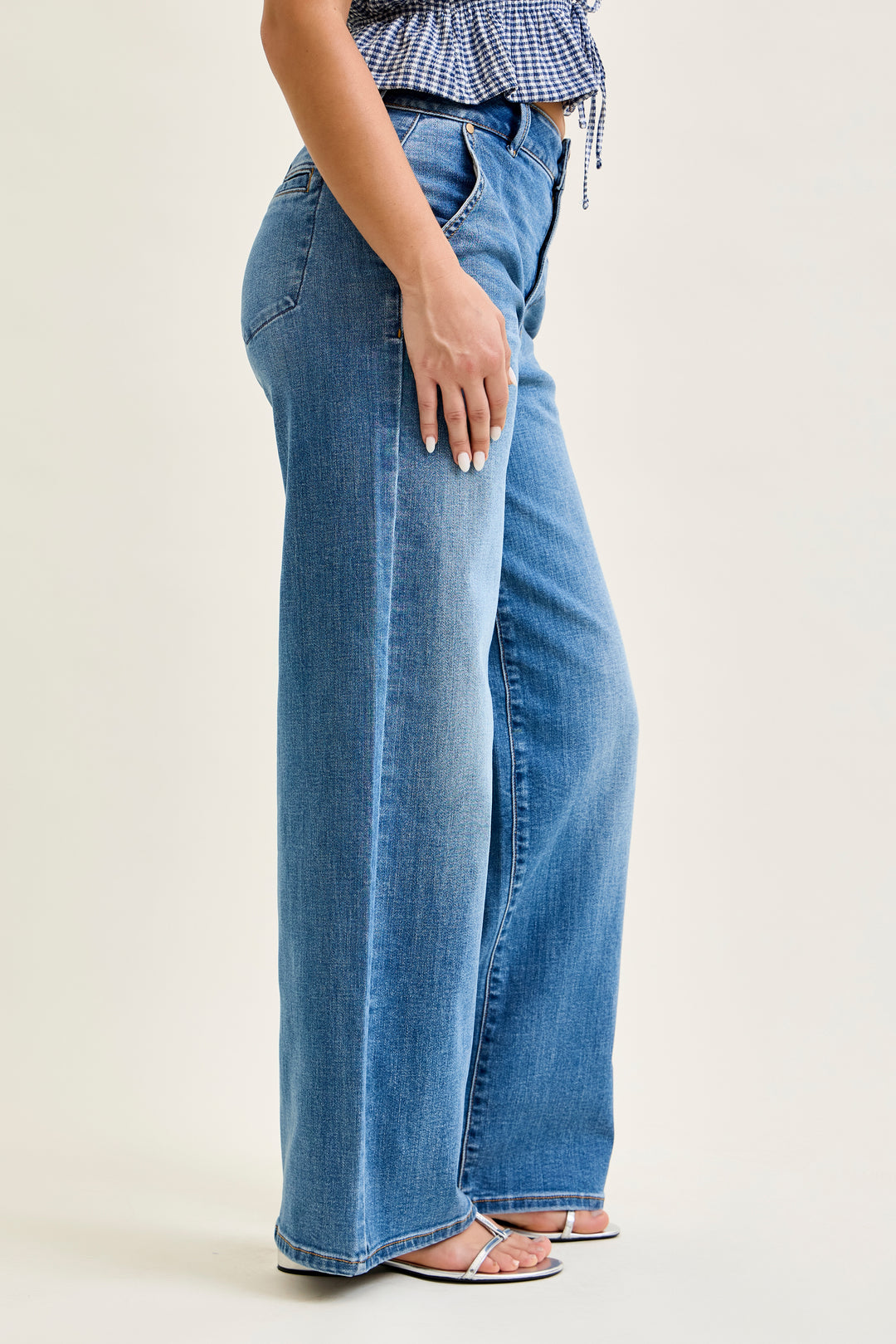 JUDY BLUE HW Column W/ Trouser Styling (Multi Inseam)