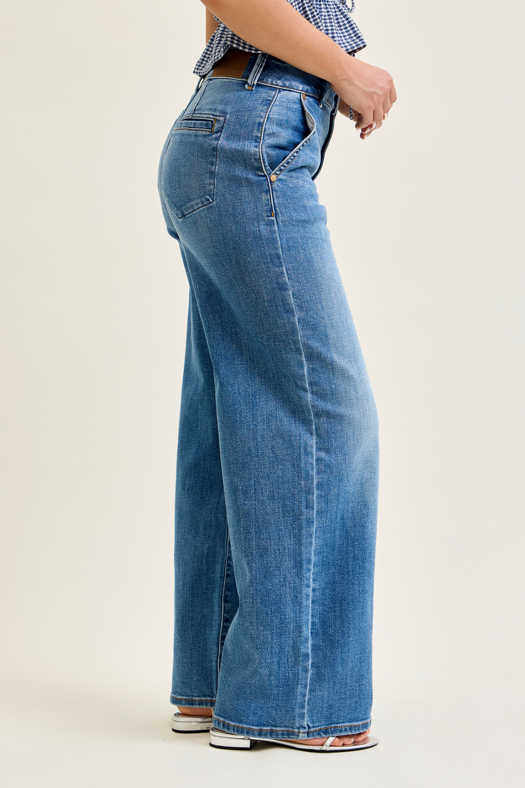 JUDY BLUE HW Column W/ Trouser Styling (Multi Inseam)