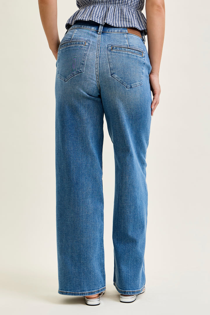JUDY BLUE HW Column W/ Trouser Styling (Multi Inseam)