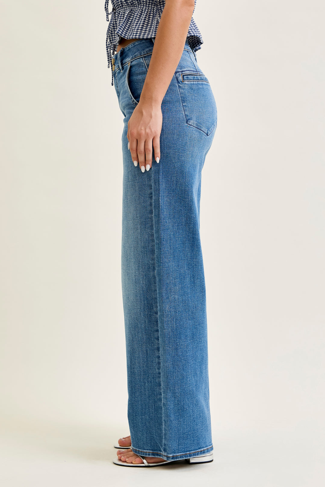 JUDY BLUE HW Column W/ Trouser Styling (Multi Inseam)