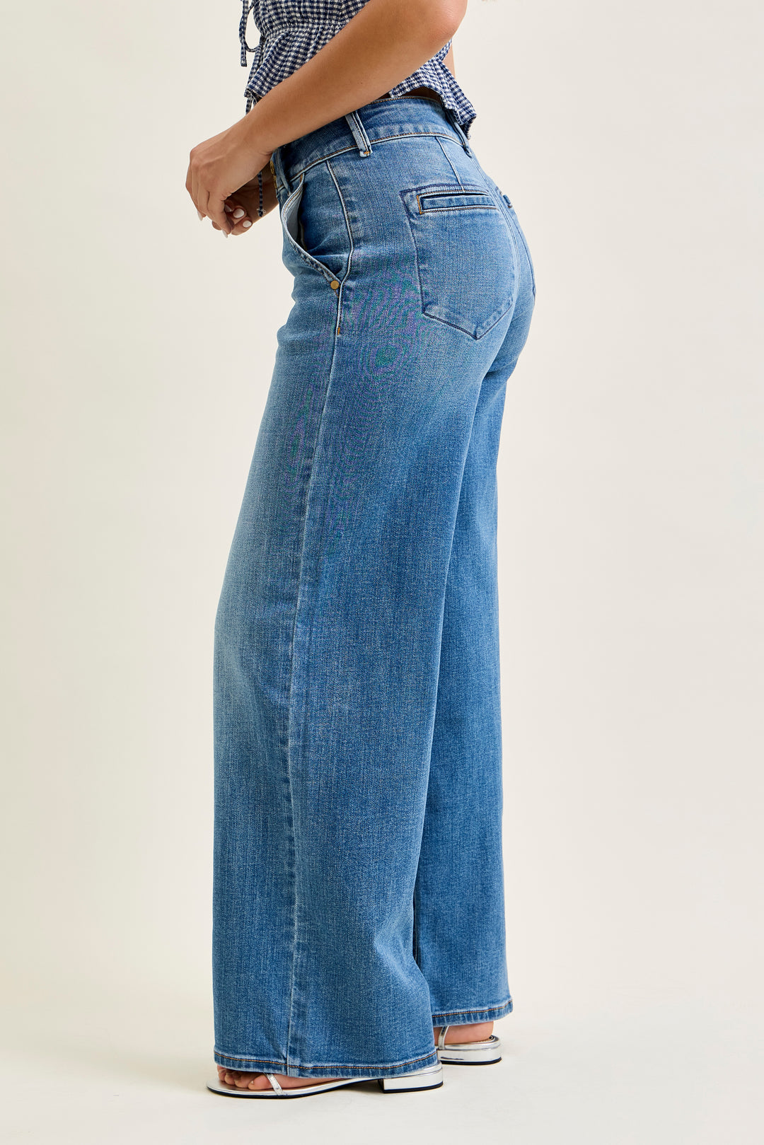 JUDY BLUE HW Column W/ Trouser Styling (Multi Inseam)