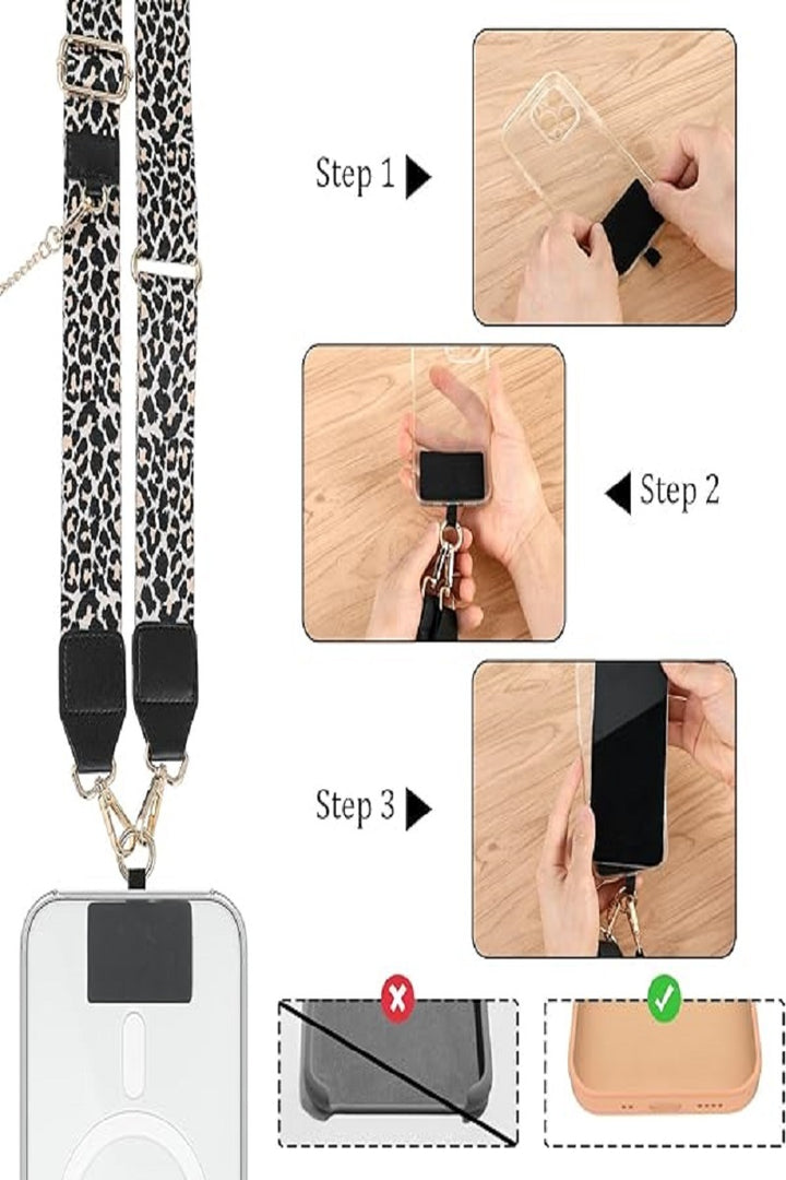 Clip &amp; go crossbody duo phone strap &amp; wallet