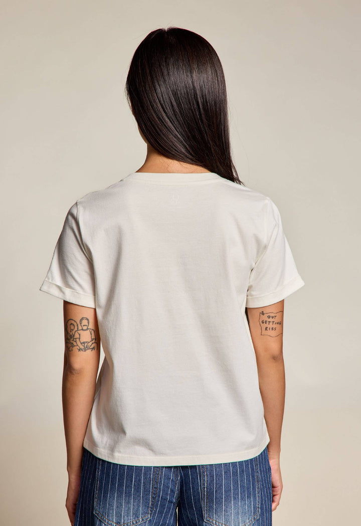 Organic Generation - Chochet Pocket V Neck Tee