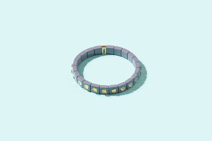Taylor Elliott Designs - Enamel Stretch Bracelet - Earth Tone Colors -