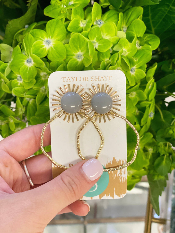 Taylor Shaye Designs - Colorful Sunburst Hoops