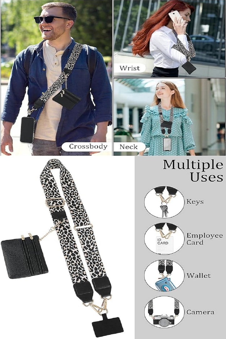 Clip &amp; go crossbody duo phone strap &amp; wallet