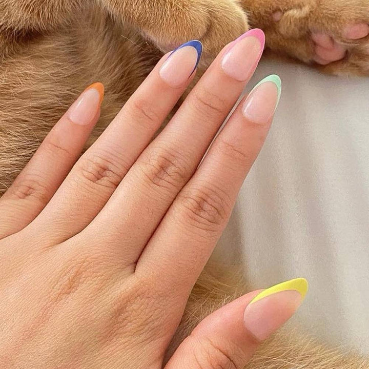 Glamnetic - Sprinkles Press-On Nails | Short Almond | Bright Multicolor