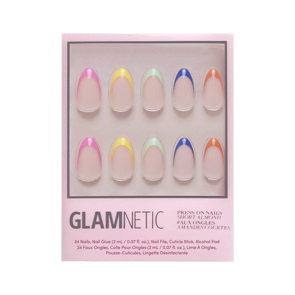 Glamnetic - Sprinkles Press-On Nails | Short Almond | Bright Multicolor