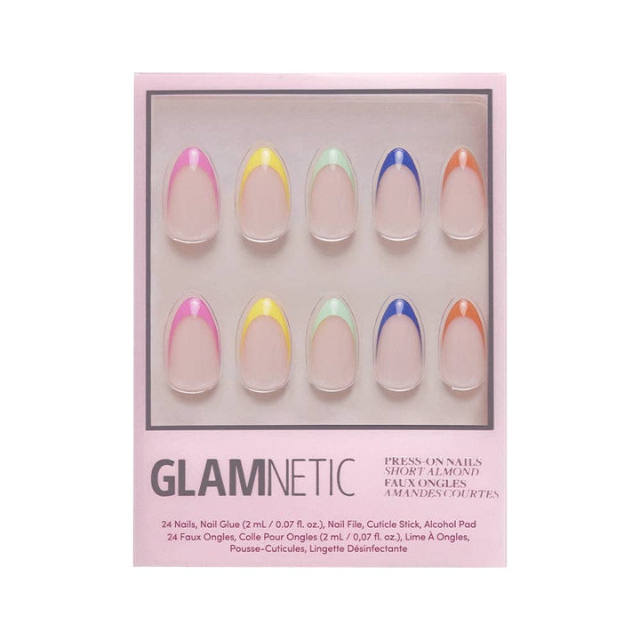 Glamnetic - Sprinkles Press-On Nails | Short Almond | Bright Multicolor