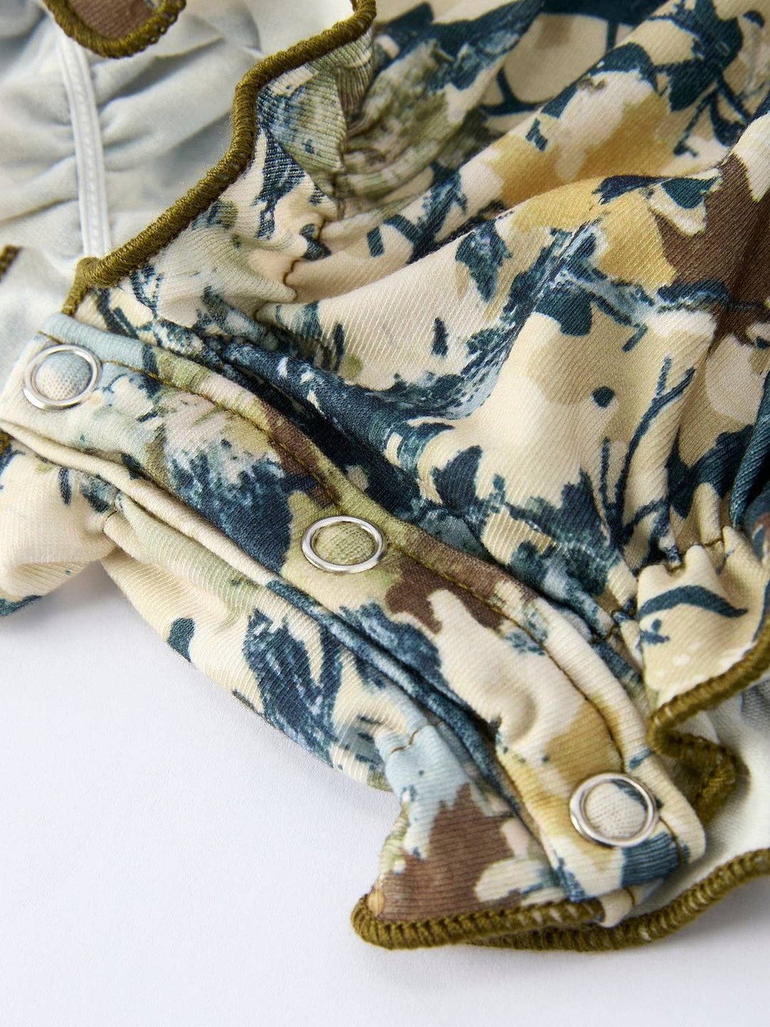 Rylee Faith Designs - Duck Smocking Embroidery Baby Girls Camouflage Romper
