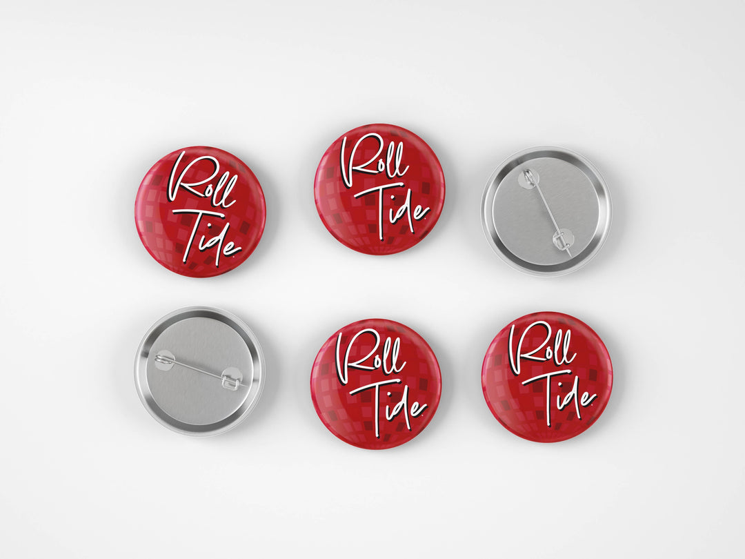 Alabama Roll Tide Disco Button