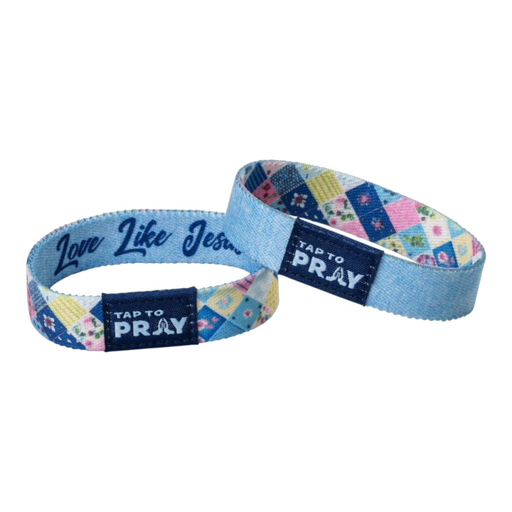 Versible - Tap To Pray® Wristband – Patchwork - Love Like Jesus
