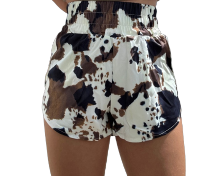 The Front Porch Label - Brown Cowhide Shorts