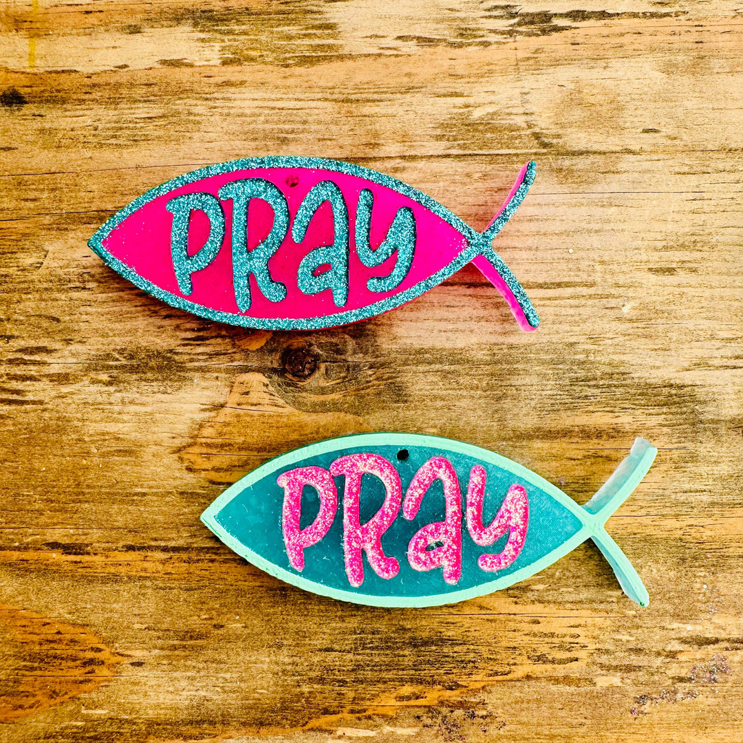 “Pray” Christian Fish Car Freshie