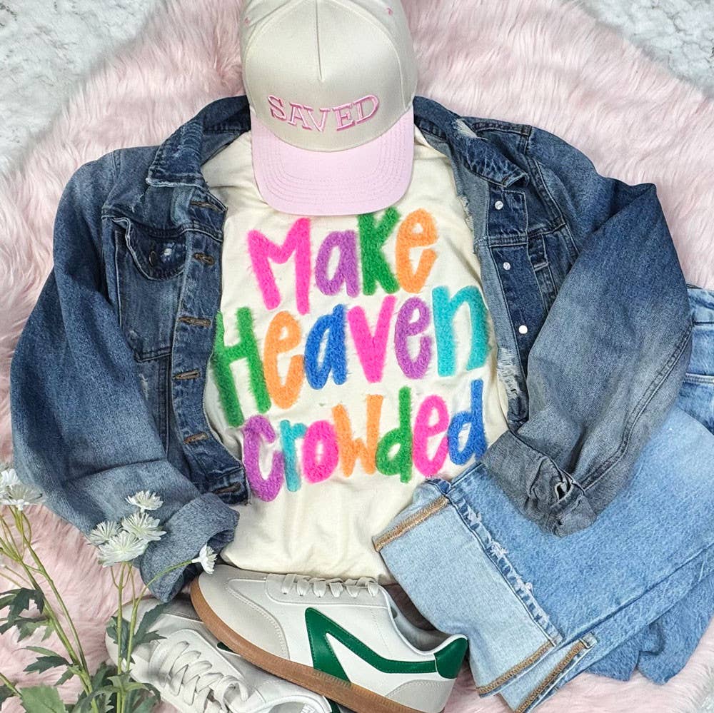Trendy Transfers - Make Heaven Crowded Fluffy Patch