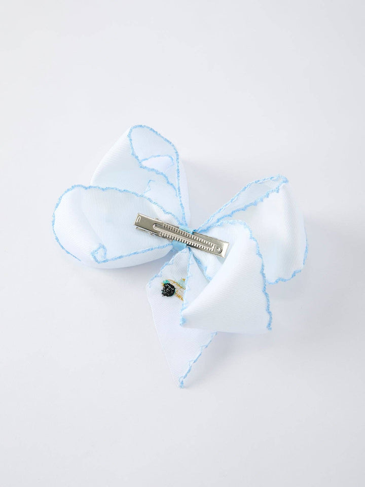 Back-to-school Truck Applique Girls Hairpin 4 Inches/6.25 inches