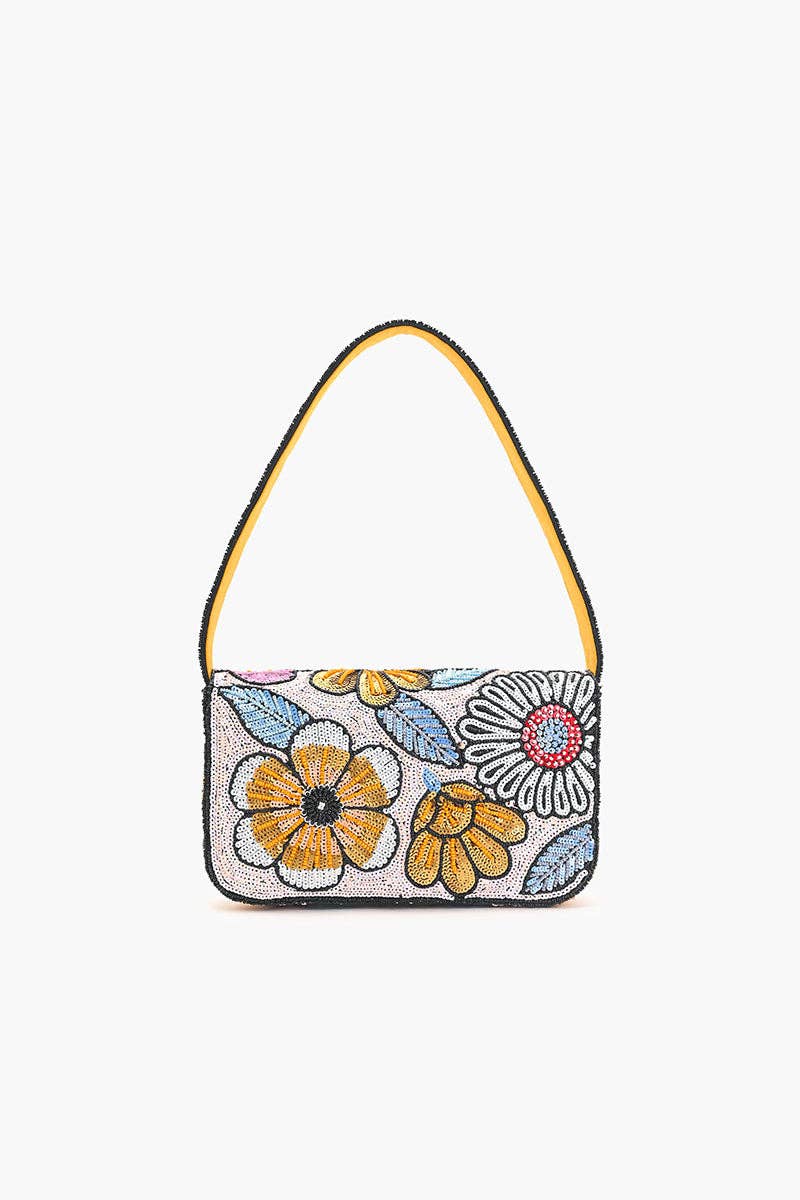 America &amp; Beyond - Daisy Daydream Embellished Shoulder Bag