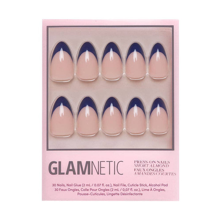 Glamnetic - French Riviera Press-On Nails | French Tip | Short Almond