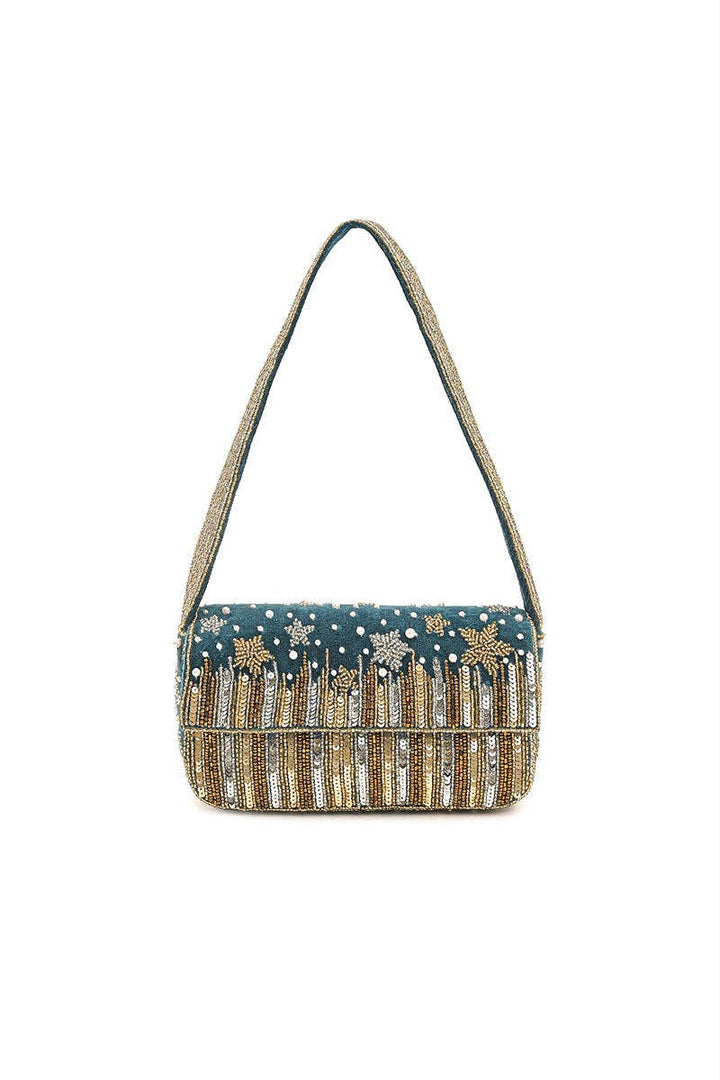 America &amp; Beyond - Star Beaded Party Shoulder Bag