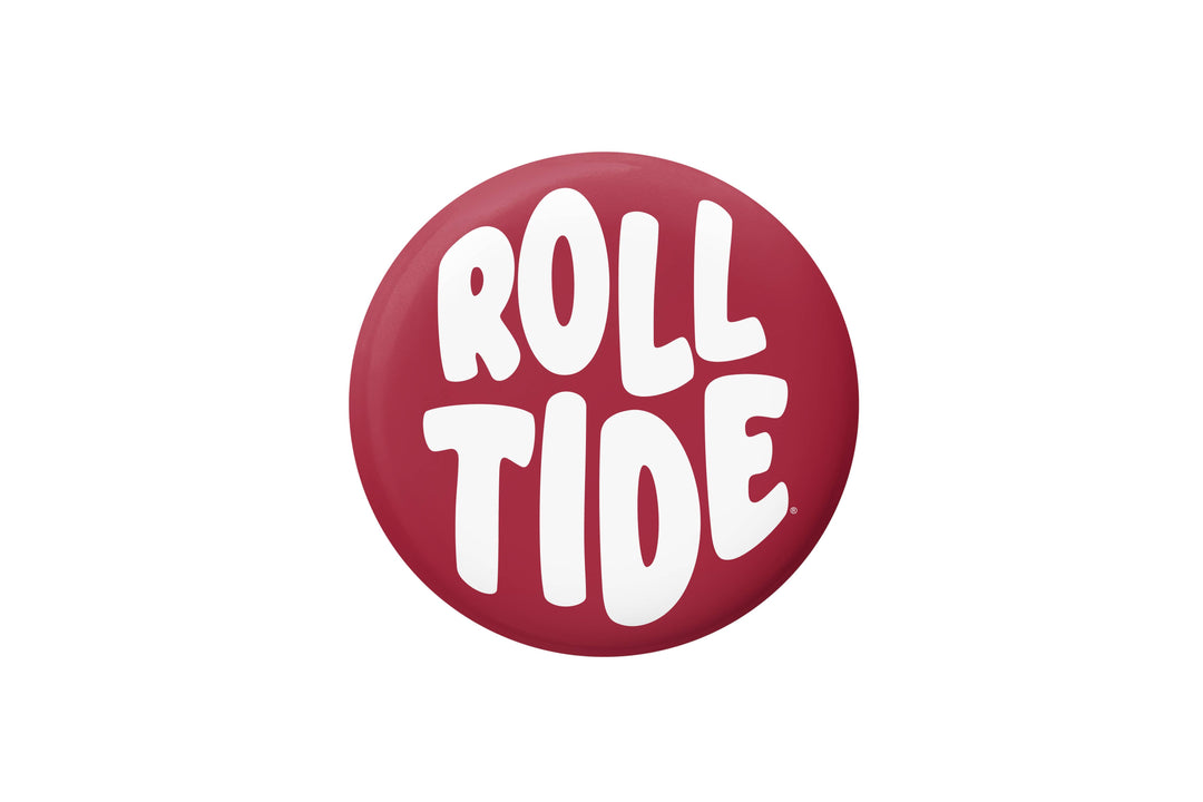 Alabama Roll Tide Bubble Letter Button