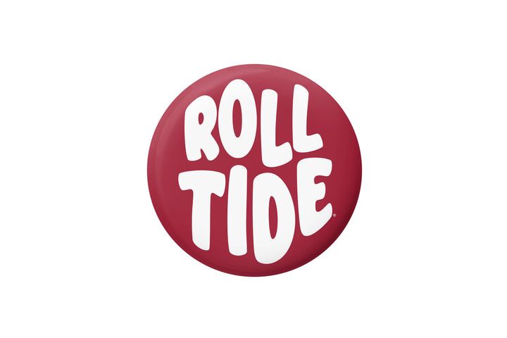 Alabama Roll Tide Bubble Letter Button