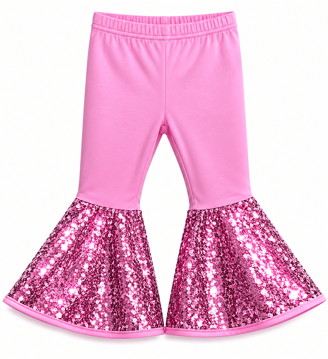 ILTEX Apparel - Bell Bottom Light Pink Sequin Pants