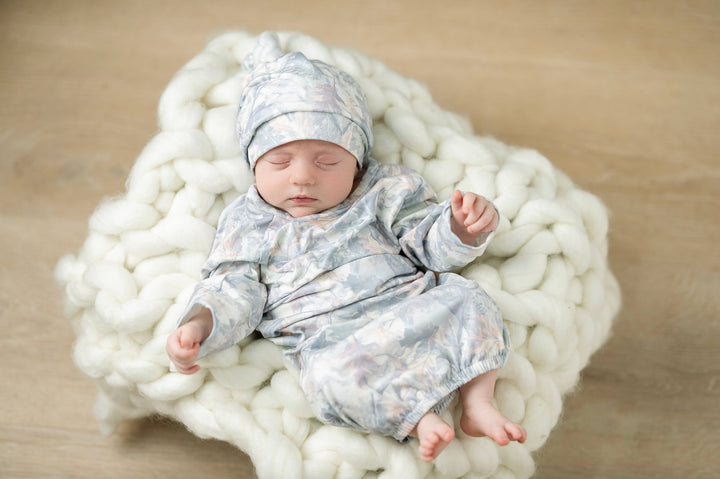 Kids Green Light Camo Baby Gown Set
