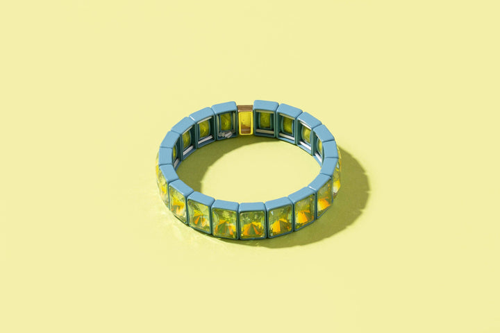 Taylor Elliott Designs - Enamel Stretch Bracelet - Earth Tone Colors -